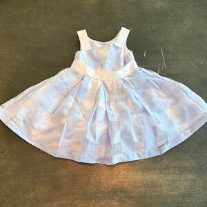 Janie and Jack White and Blue Formal Kids Dress